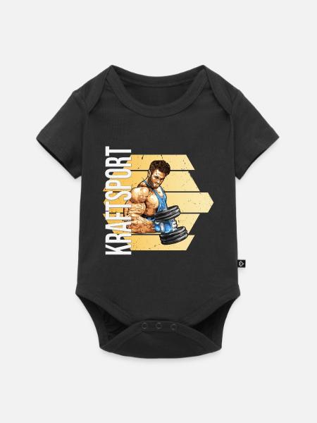 Kraftsport - Baby Premium Kurzarmbody - Schwarz