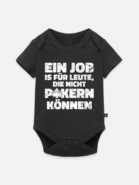 Profispieler Poker Zockern Casino Statement - Baby Premium Kurzarmbody - Schwarz