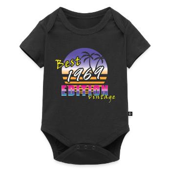 Best Edition 1969 - Baby Premium Kurzarmbody - Schwarz - Vorne