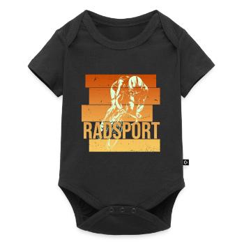Radsport - Baby Premium Kurzarmbody - Schwarz - Vorne