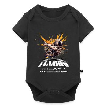 Astronaut in Sprayer Splash Techno - Baby Premium short-sleeve bodysuit - black - Front
