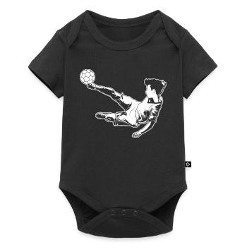Footballer Boy - Baby Premium short-sleeve bodysuit - black - Front