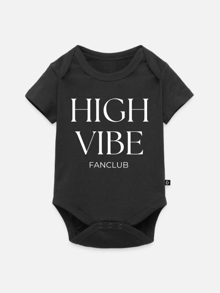FANCLUB À HAUTE VIBRATION - Body à manches courtes Premium Bébé - noir