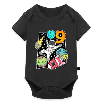 Astronaute - 9e anniversaire garçon - Body à manches courtes Premium Bébé - noir - Devant