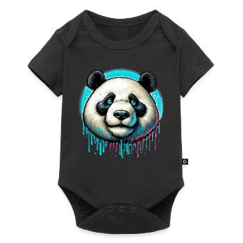 Panda - Body à manches courtes Premium Bébé - noir - Devant