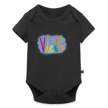 Vibrant Vibes Art Design - Baby Premium short-sleeve bodysuit - black - Front