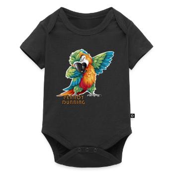 Perrot dubbing Feathered Shards The Tropical Parrot - Baby Premium short-sleeve bodysuit - black - Front