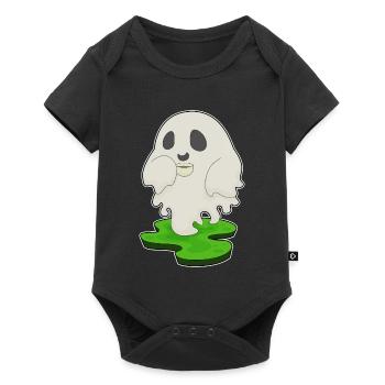 Ghost Halloween Coffee - Baby Premium short-sleeve bodysuit - black - Front