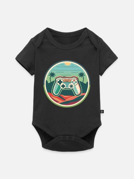 Gaming - Baby Premium Kurzarmbody - Schwarz