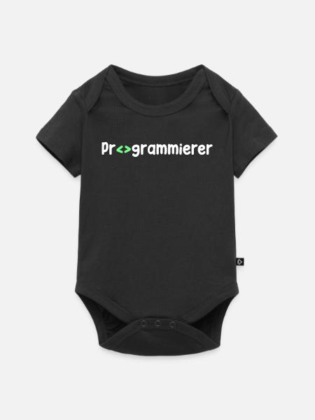 Programmierer Computerfreak Skripting Code Nerd - Baby Premium Kurzarmbody - Schwarz