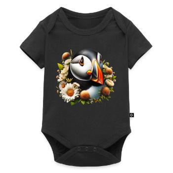 Macareux - Body à manches courtes Premium Bébé - noir - Devant