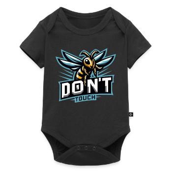 Gaming Logo Aggressive Bee Don't Touch - Baby Premium short-sleeve bodysuit - black - Front