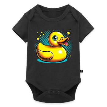 Caneton Canard Canard - Body à manches courtes Premium Bébé - noir - Devant