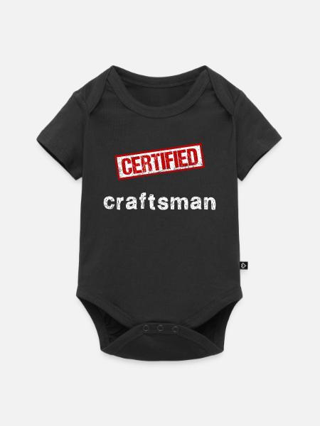 Handwerker - Baby Premium Kurzarmbody - Schwarz