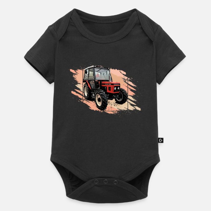 Traktor 5245 - Baby Premium Kurzarmbody - Schwarz