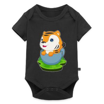 Mug Tigre - Body à manches courtes Premium Bébé - noir - Devant