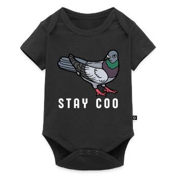 Stay Coo Bird | Funny Cool Pigeon Birding - Baby Premium short-sleeve bodysuit - black - Front