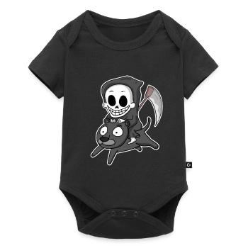 Grim Reaper Motif Wildcat - Baby Premium short-sleeve bodysuit - black - Front