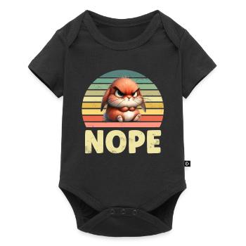 Rabbit - Baby Premium short-sleeve bodysuit - black - Front