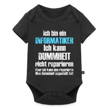 Informatiker Informatik - Baby Premium Kurzarmbody - Schwarz - Vorne