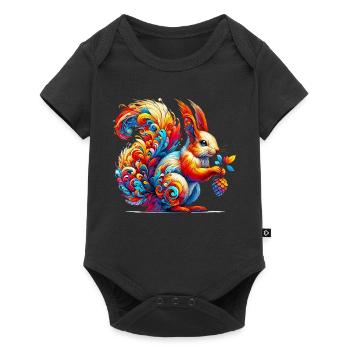 Squirrel - Baby Premium short-sleeve bodysuit - black - Front