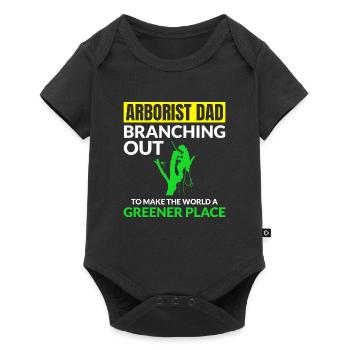 Arborist Tree Surgeon Climber Climbing Trimmer - Baby Premium short-sleeve bodysuit - black - Front