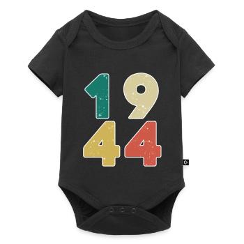 1944 - Born 1944 - Built in 1944 - Baby Premium short-sleeve bodysuit - black - Front