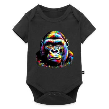 Gorille - Body à manches courtes Premium Bébé - noir - Devant