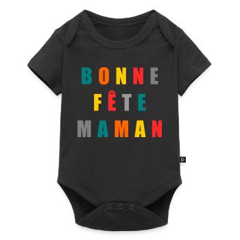 MOM. MOTHER'S DAY. HAPPY MOTHER'S DAY - Baby Premium short-sleeve bodysuit - black - Front