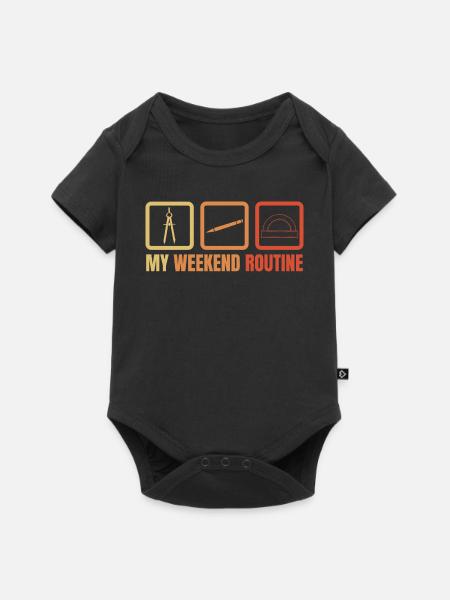 Architektur Wochenende - Baby Premium Kurzarmbody - Schwarz