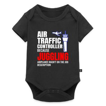 Air Traffic Controller ATC Aviation Humor Airplane - Baby Premium short-sleeve bodysuit - black - Front