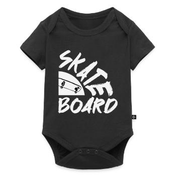 Skateboard Skater Skating - Body à manches courtes Premium Bébé - noir - Devant