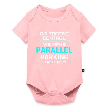 Contrôleur de la circulation aérienne ATC Aviation Humour Avion - Body à manches courtes Premium Bébé - rose - Devant