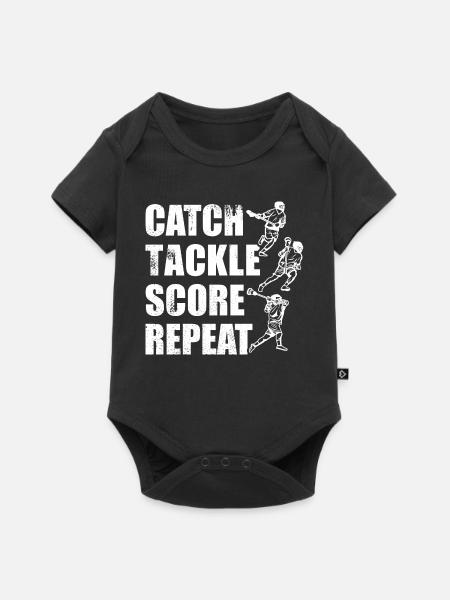 Lacrosse Spiel - Baby Premium Kurzarmbody - Schwarz