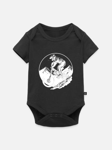 Mountainbiking - Baby Premium Kurzarmbody - Schwarz