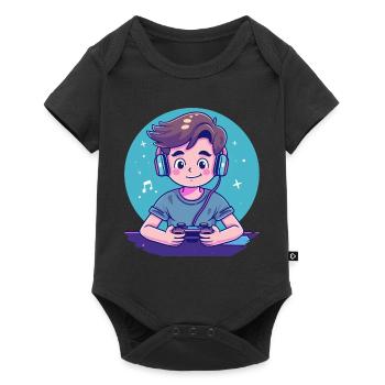 Gaming Boy - Baby Premium short-sleeve bodysuit - black - Front