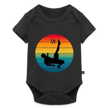 Arrêt au coucher du soleil : Plongeon du gardien - Body à manches courtes Premium Bébé - noir - Devant