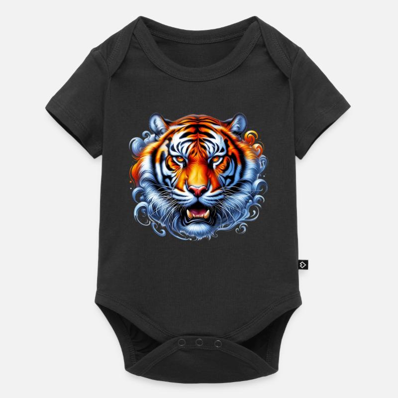 Tigre - Body à manches courtes Premium Bébé - noir