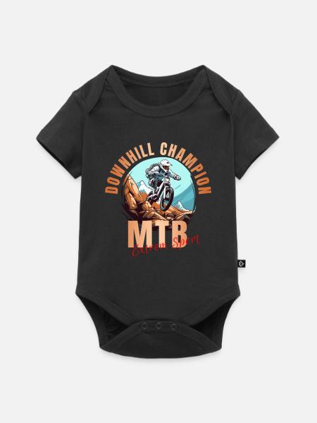 Downhill Champion - Baby Premium Kurzarmbody - Schwarz