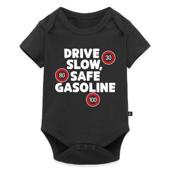Déclaration de ravitaillement en carburant du stockage d’énergie de la pompe à essence - Body à manches courtes Premium Bébé - noir - Devant
