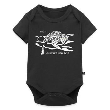 Leopard Awakened : Qu’avez-vous dit ? - Body à manches courtes Premium Bébé - noir - Devant