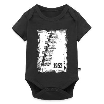 Football 1953 Dresden Old Stadium Lights - Baby Premium short-sleeve bodysuit - black - Front