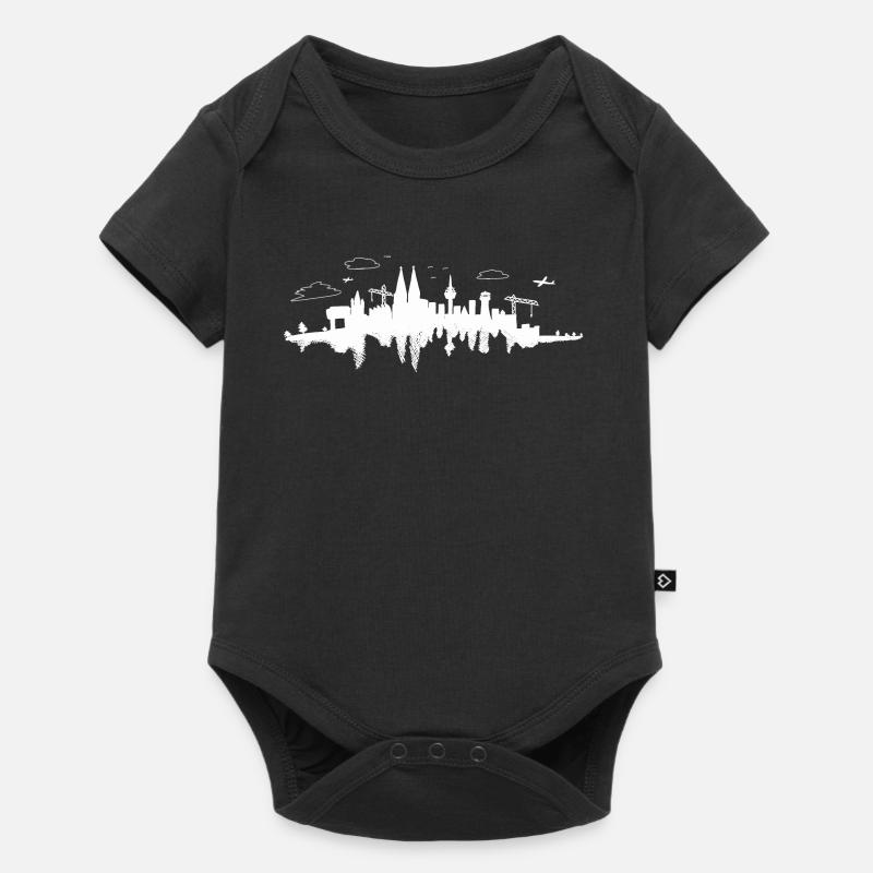 Skyline de Cologne - Body à manches courtes Premium Bébé - noir