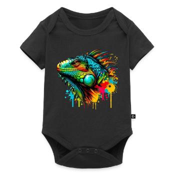Iguana - Baby Premium short-sleeve bodysuit - black - Front
