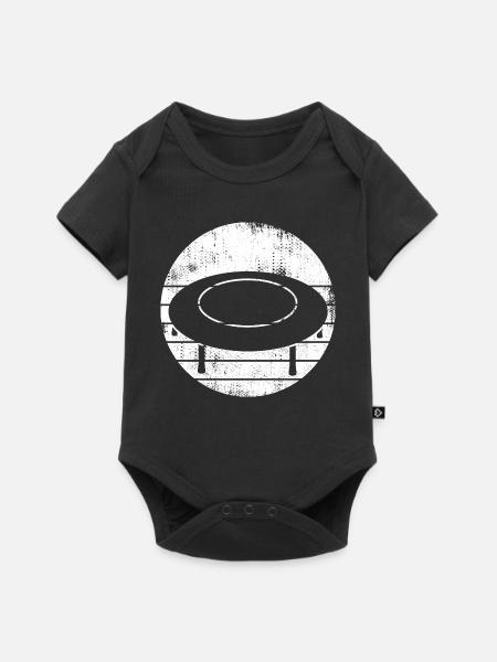 Trampolin Skizze - Baby Premium Kurzarmbody - Schwarz