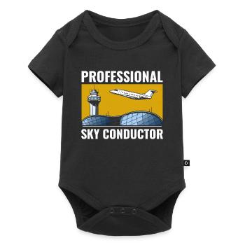 Air Traffic Controller ATC Aviation Humor Airplane - Baby Premium short-sleeve bodysuit - black - Front