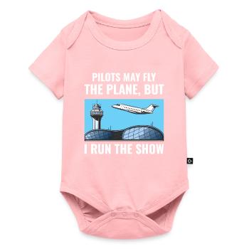 Contrôleur de la circulation aérienne ATC Aviation Humour Avion - Body à manches courtes Premium Bébé - rose - Devant