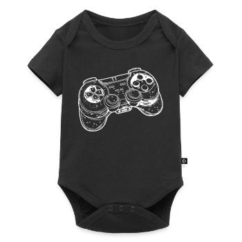 Video Game Controller Drawing - Baby Premium short-sleeve bodysuit - black - Front
