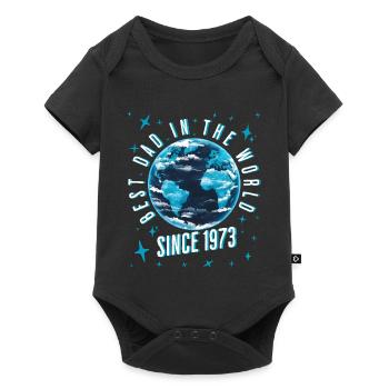 Best dad in the world since 1973 Father's Day - Baby Premium short-sleeve bodysuit - black - Front