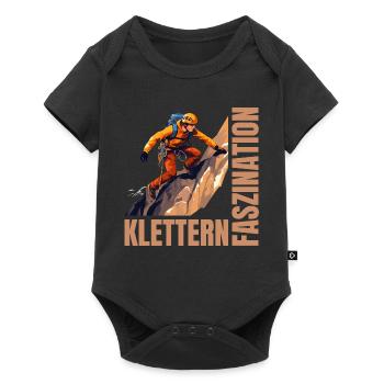 Faszination Klettern - Baby Premium Kurzarmbody - Schwarz - Vorne